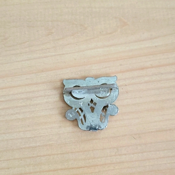 Vintage Rhinestone Small Scarf Slide - Picture 3 of 5